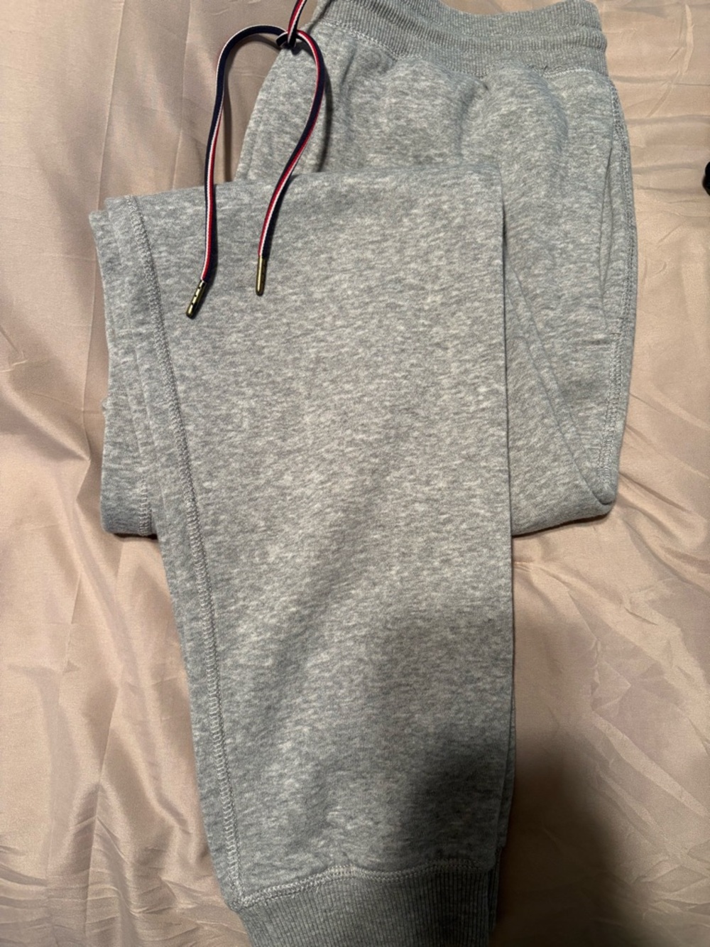 Tommy Hilfiger Gray Sweatshirt with Red, White & Navy Trim